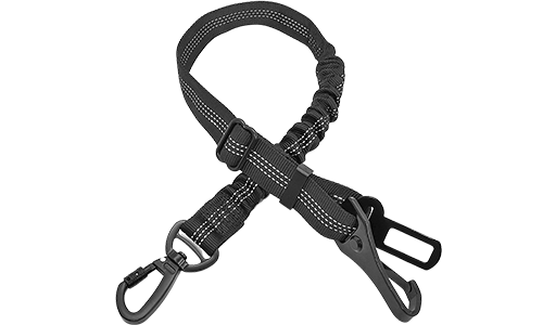 רצועת כלב בטיחותית מחזירת אור לרכב