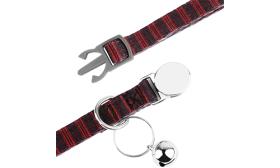 קולר חתולים עם פתיחה מהירה ואבזם מתכתי