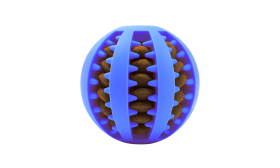 כדור חטיפים אינטראקטיבי לכלב – צעצוע לעיסה מגומי להעשרה ולמשחק