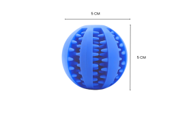 כדור חטיפים אינטראקטיבי לכלב – צעצוע לעיסה מגומי להעשרה ולמשחק