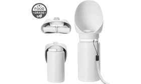 בקבוק מים מתקפל לכלב 550 מ״ל – קערת שתייה ניידת לחיות מחמד מסיליקון בדרגת מזון